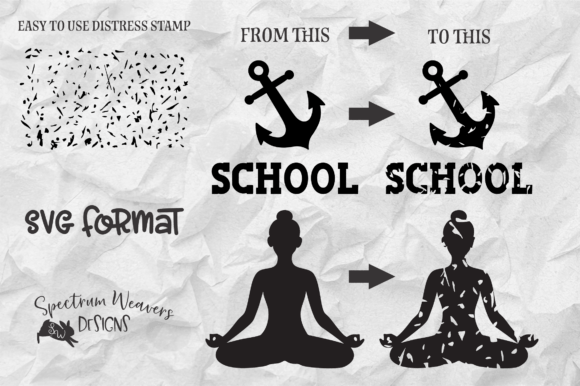 Distressed Grunge Cut out SVG: Graphics & Freebies for Crafters