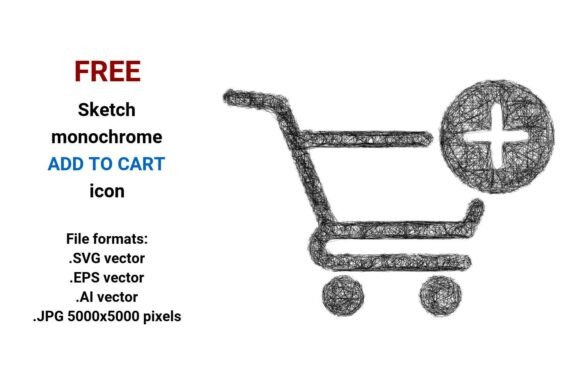 FREE Sketch Add to Cart Icon