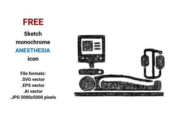 FREE Sketch Anesthesia Icon