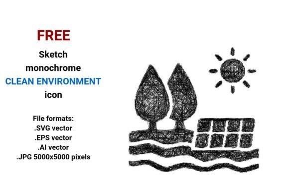 FREE Sketch Clean Environment Icon