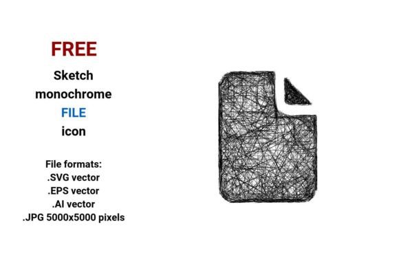 FREE Sketch File Icon Graphics Freebies