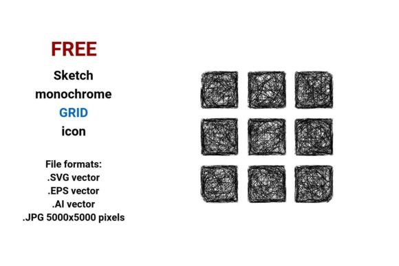 FREE Sketch Grid Icon Graphics
