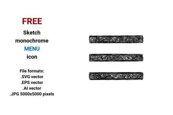 FREE Sketch Menu Icon Graphics