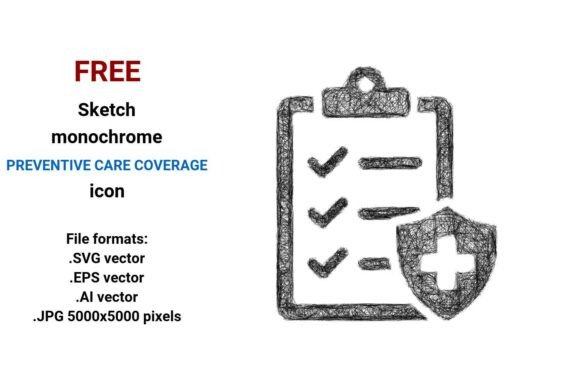 FREE Sketch Preventive Care Coverage Ico Graphics