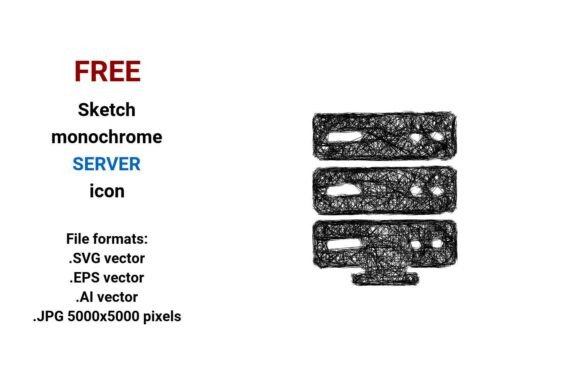 FREE Sketch Server Icon: Graphics for Real Local Business Branding