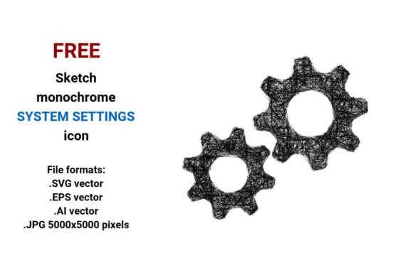 FREE Sketch System Settings Icon