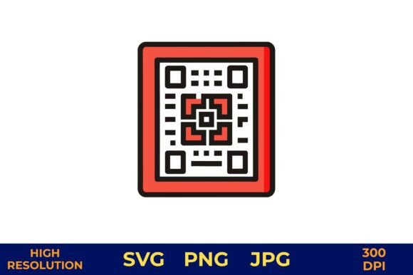 QR Code Design in Bold Red and White