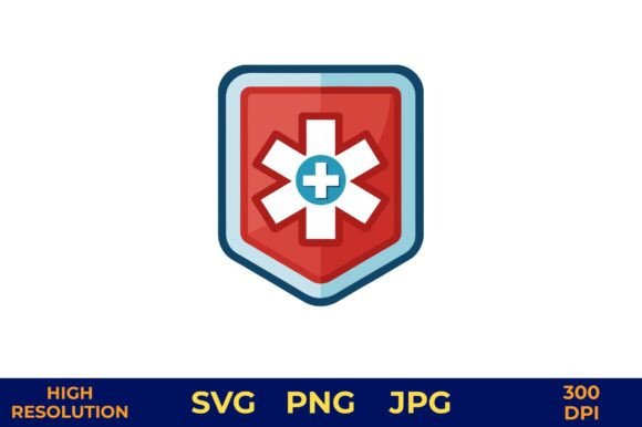 Red Cross Shield Vector for Medical Graphics Freebies